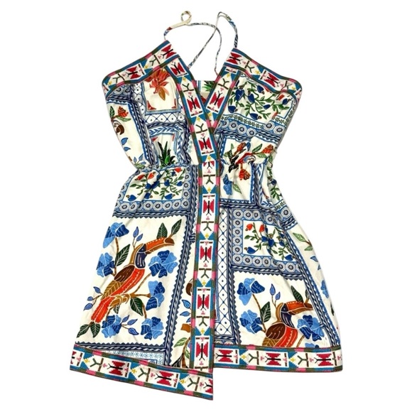 Farm Rio Tropical Print Halter Dress - Picture 4 of 8